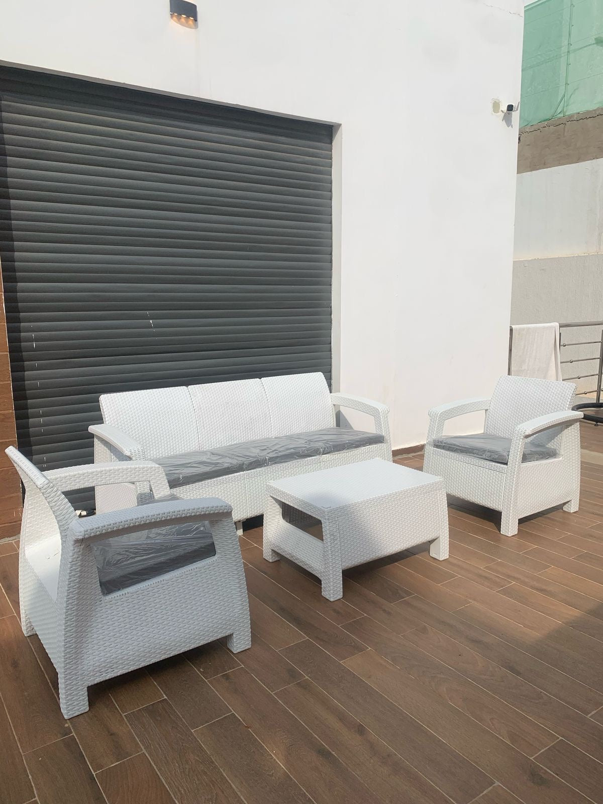 Salon BALI 5 places(3+1+1)- Blanc