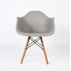 PRADO GRIS - chaise scandinave avec accoudoirs