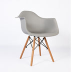 PRADO GRIS - chaise scandinave avec accoudoirs