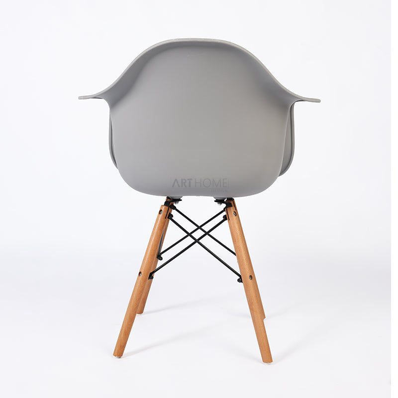 PRADO GRIS - chaise scandinave avec accoudoirs