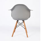 PRADO GRIS - chaise scandinave avec accoudoirs