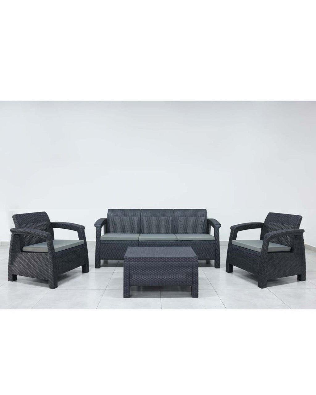 Salon BALI 5 places(3+1+1) - Gris Anthracite