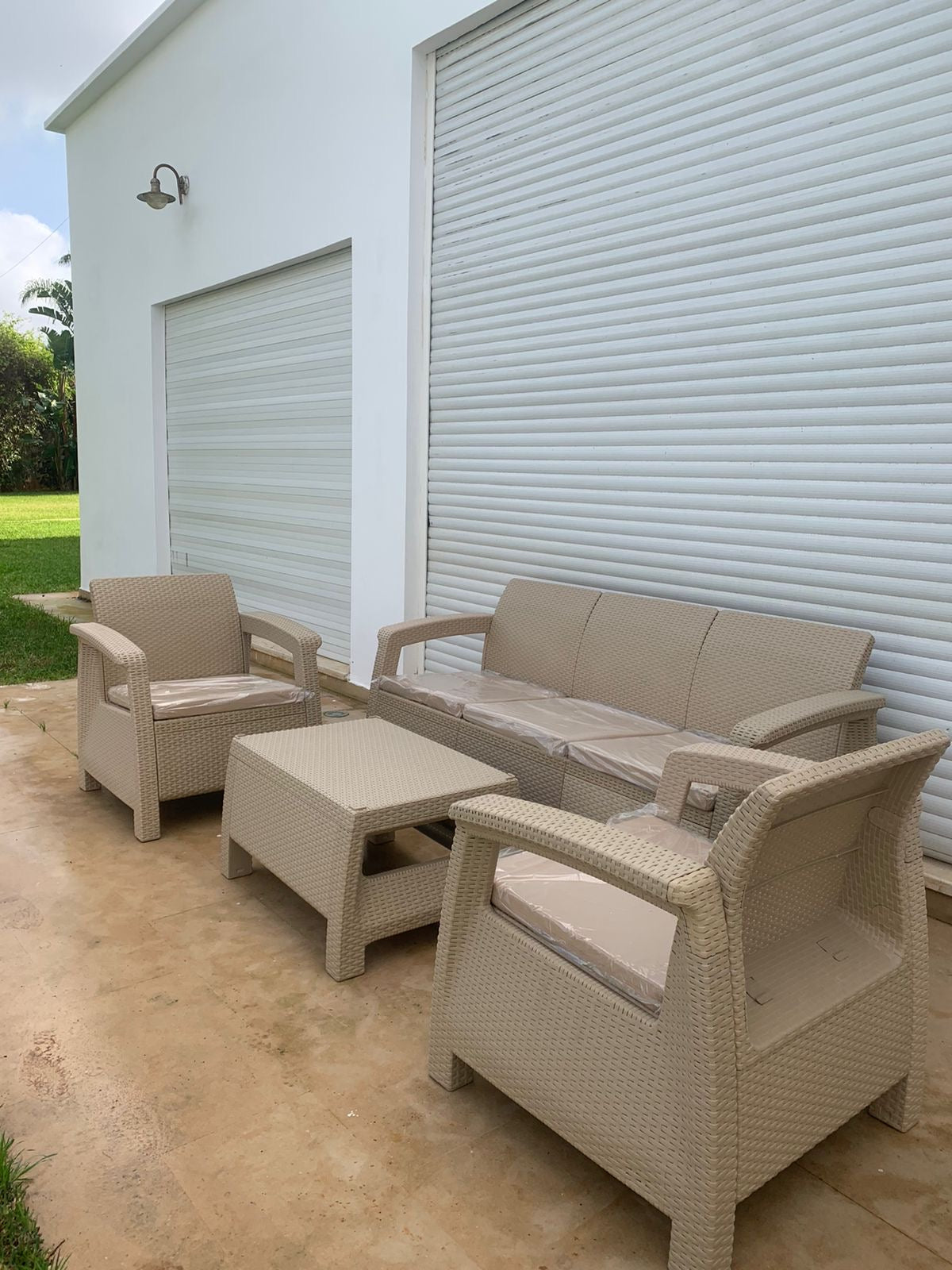 Salon BALI 5 places(3+1+1) - Beige