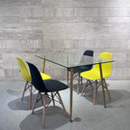 TABLE A MANGER EN VERRE 120*80 CM AVEC 4 CHAISES SCANDY