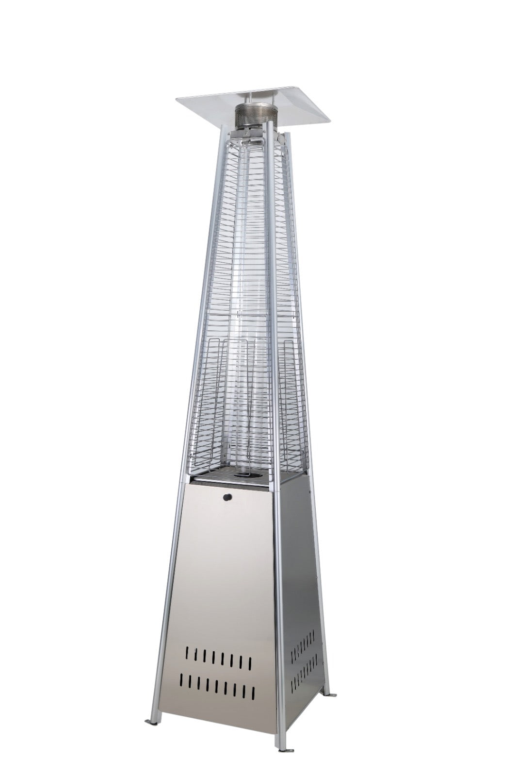 CHAUFFE TERRASSE PYRAMIDE INOX
