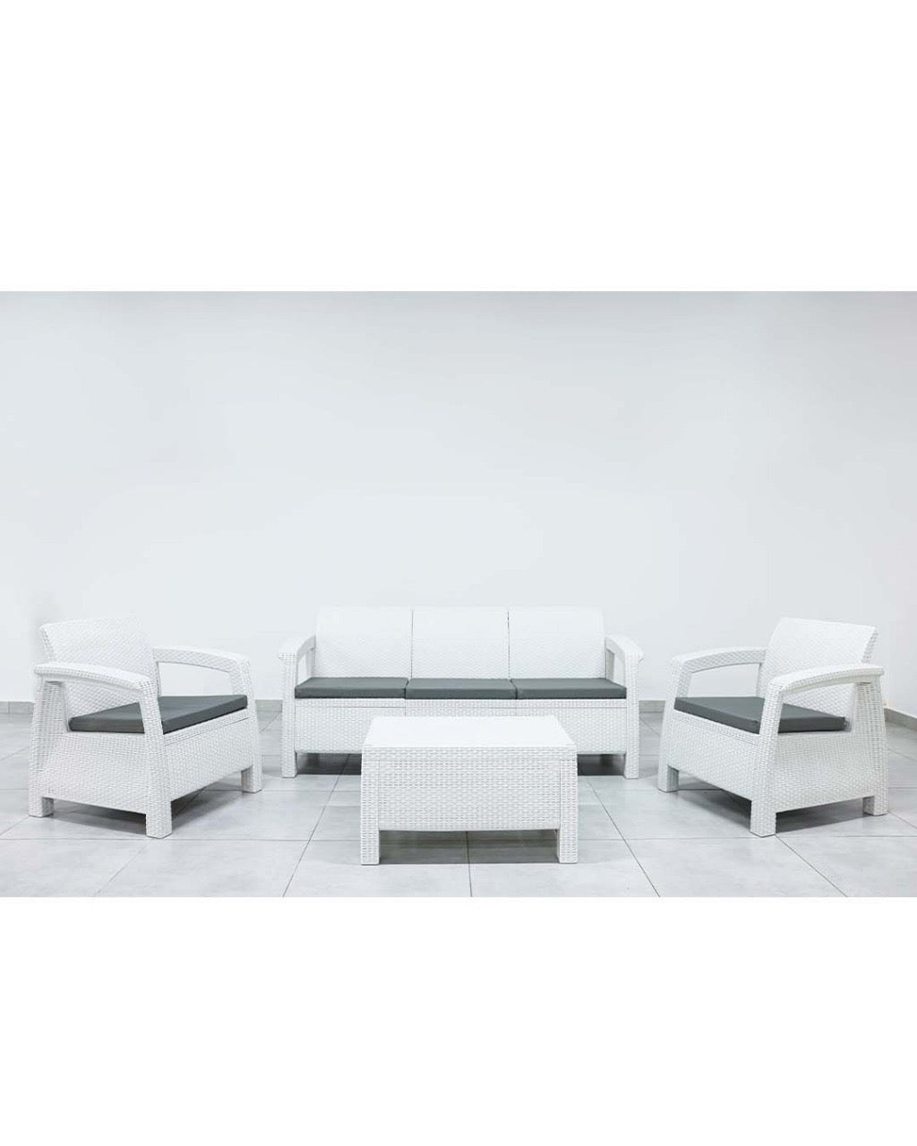 Salon BALI 5 places(3+1+1)- Blanc