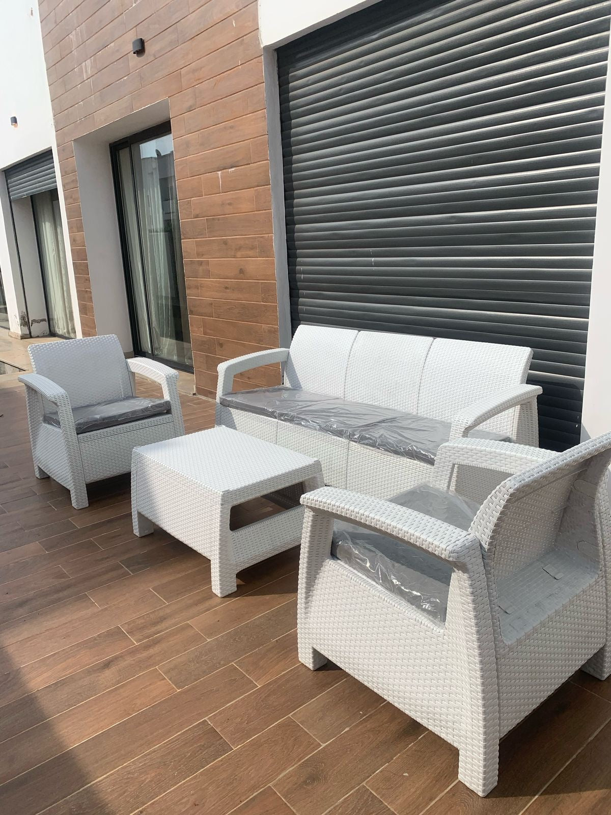 Salon BALI 5 places(3+1+1)- Blanc