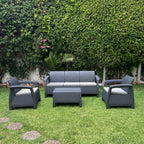 Salon BALI 5 places(3+1+1) - Gris Anthracite