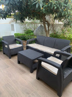 Salon BALI 5 places(3+1+1)- Marron Choco