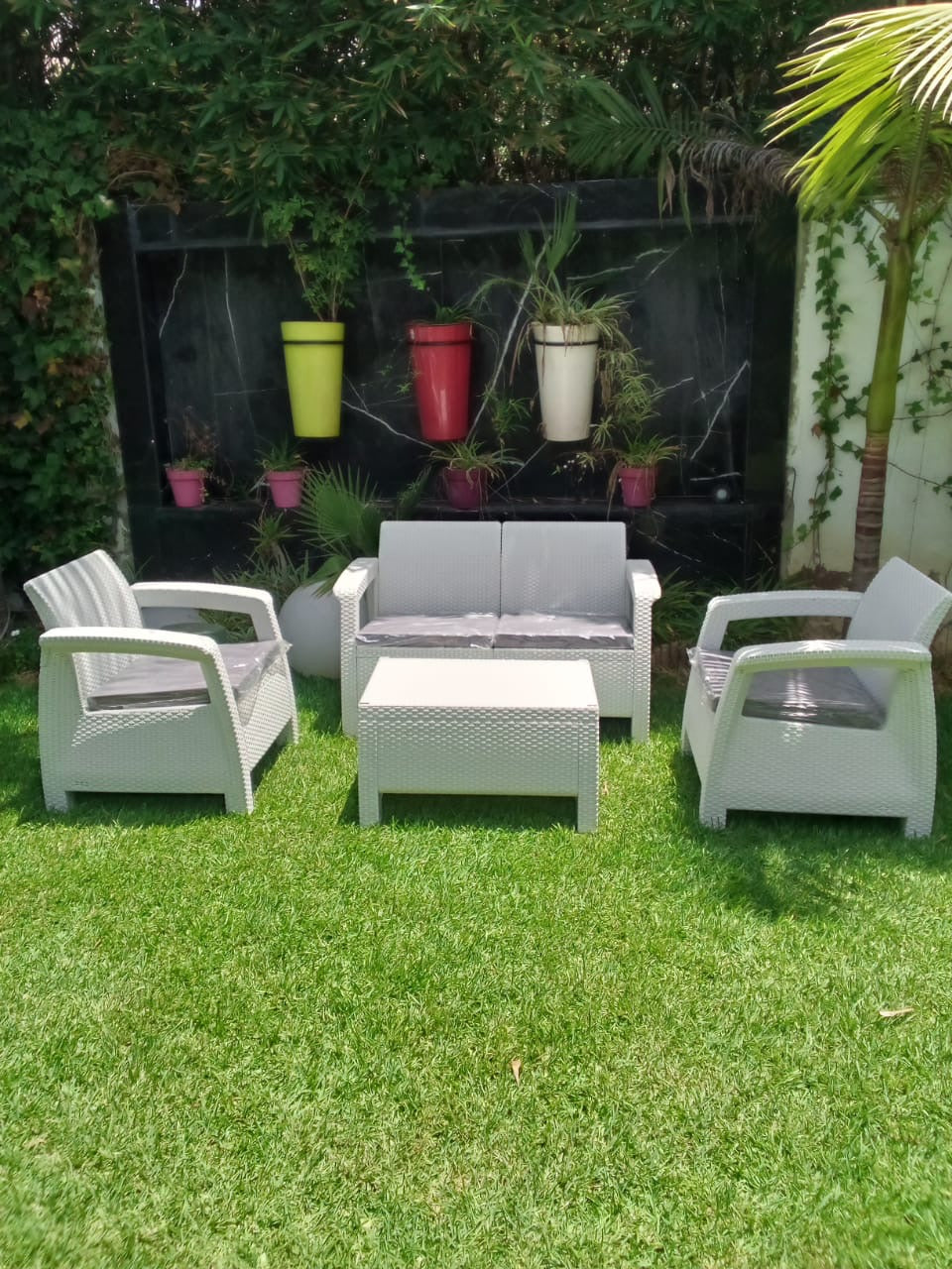 Salon BALI 4 places(2+1+1)- Blanc