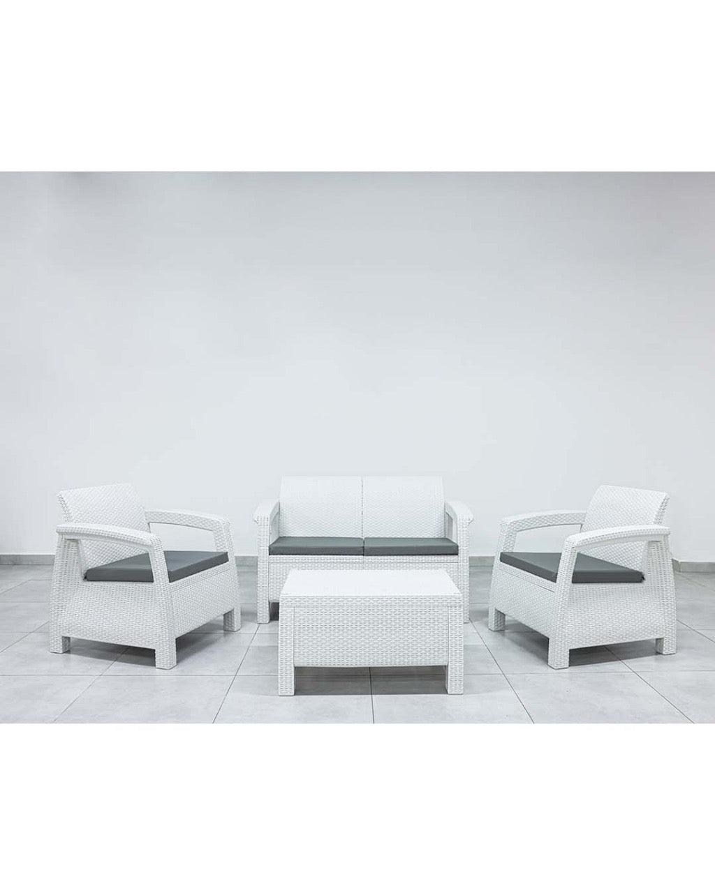 Salon BALI 4 places(2+1+1)- Blanc