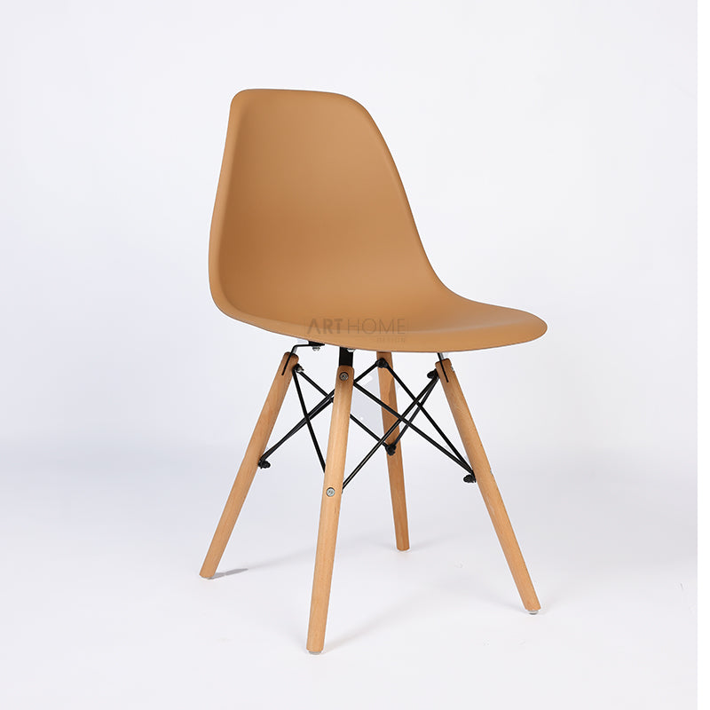 SCANDY MARRON - chaise scandinave