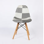 SCANDY PATCHWORK NOIR ET BLANC - chaise scandinave