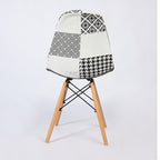 SCANDY PATCHWORK NOIR ET BLANC - chaise scandinave