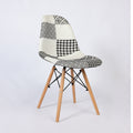 SCANDY PATCHWORK NOIR ET BLANC - chaise scandinave