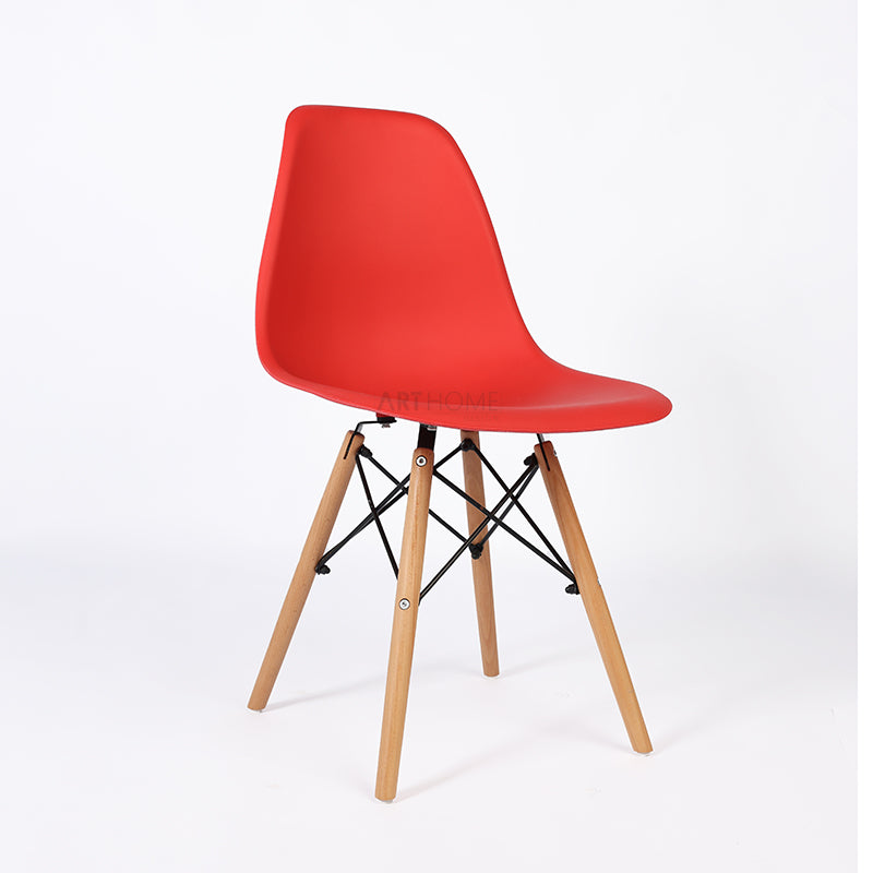 SCANDY ROUGE - chaise scandinave