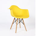 PRADO JAUNE - chaise scandinave avec accoudoirs