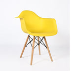 PRADO JAUNE - chaise scandinave avec accoudoirs