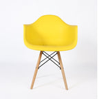 PRADO JAUNE - chaise scandinave avec accoudoirs
