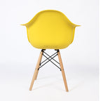 PRADO JAUNE - chaise scandinave avec accoudoirs