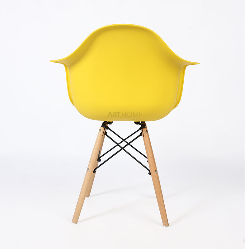 PRADO JAUNE - chaise scandinave avec accoudoirs