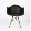 PRADO NOIR - chaise scandinave avec accoudoirs