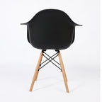 PRADO NOIR - chaise scandinave avec accoudoirs