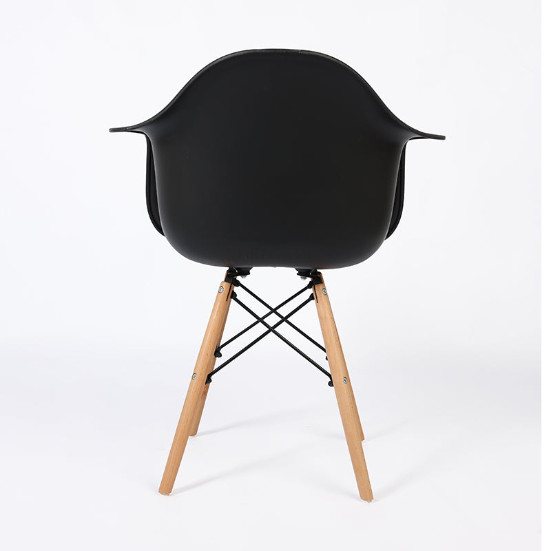 PRADO NOIR - chaise scandinave avec accoudoirs