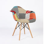 PRADO PATCHWORK COULEUR - chaise scandinave avec accoudoirs