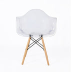 PRADO PATCHWORK TRANSPARENT- chaise scandinave avec accoudoirs