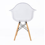 PRADO PATCHWORK TRANSPARENT- chaise scandinave avec accoudoirs