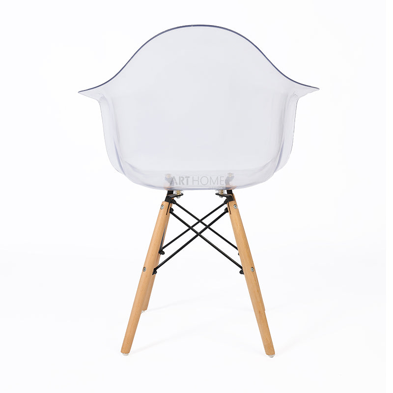 PRADO PATCHWORK TRANSPARENT- chaise scandinave avec accoudoirs