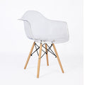 PRADO PATCHWORK TRANSPARENT- chaise scandinave avec accoudoirs