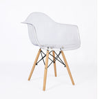 PRADO PATCHWORK TRANSPARENT- chaise scandinave avec accoudoirs