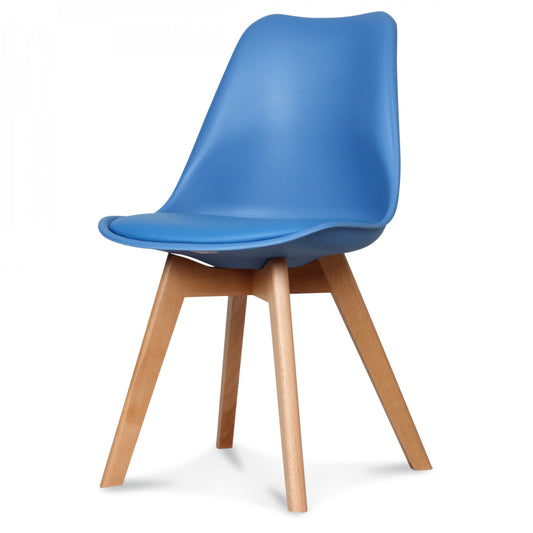 Chaise Scandinave Perla Bleu